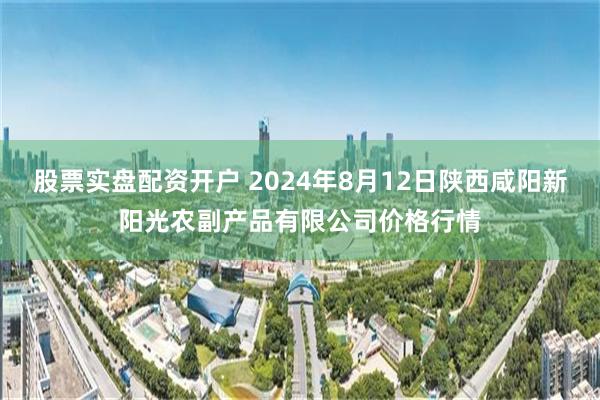 股票实盘配资开户 2024年8月12日陕西咸阳新阳光农副产品有限公司价格行情