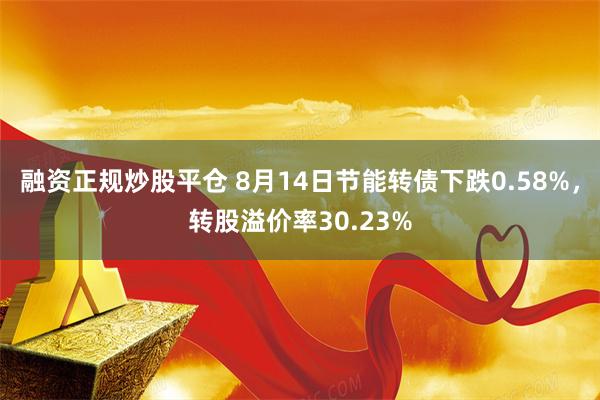 融资正规炒股平仓 8月14日节能转债下跌0.58%，转股溢价率30.23%