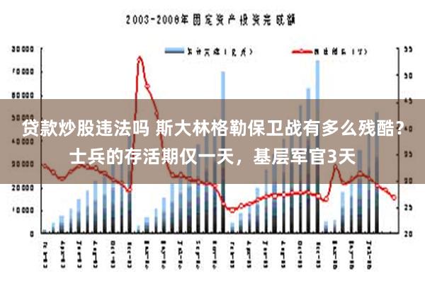 贷款炒股违法吗 斯大林格勒保卫战有多么残酷？士兵的存活期仅一天，基层军官3天